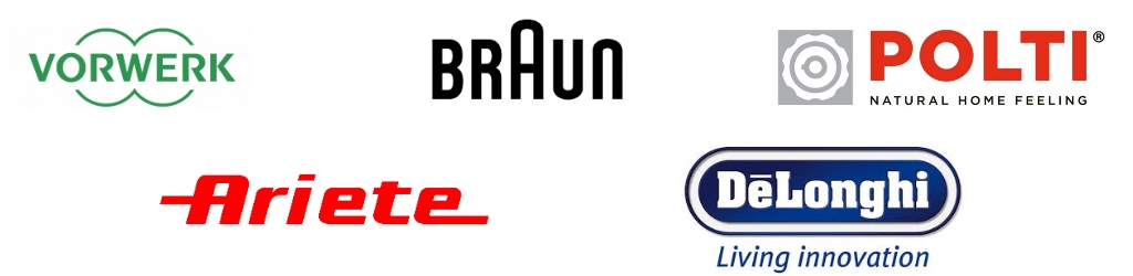Marchi: Vorwerk, Braun, Polti, Ariete, DeLonghi